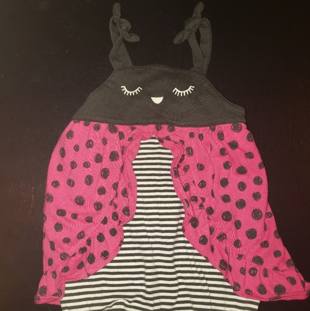 Cat & Jack Baby Girl Ladybug Romper